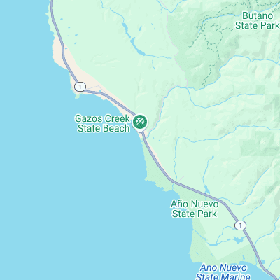 Gazos Creek surf map