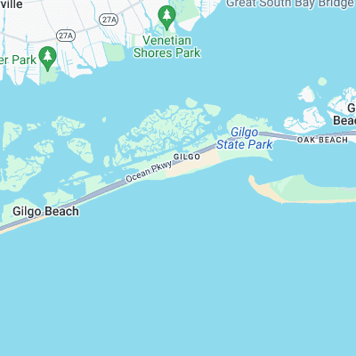 Gilgo Beach surf map