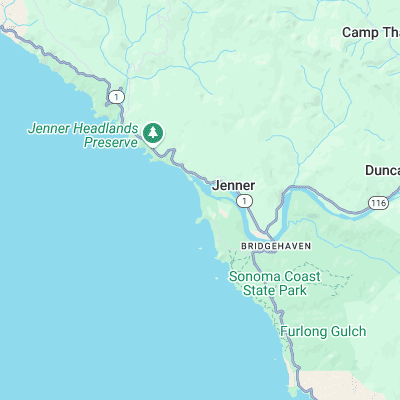 Goat Rock surf map