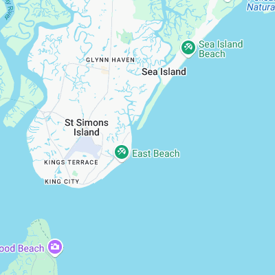 Goulds Inlet surf map