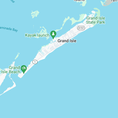 Grand Isle surf map