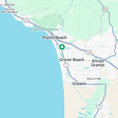 Grover Beach surf map