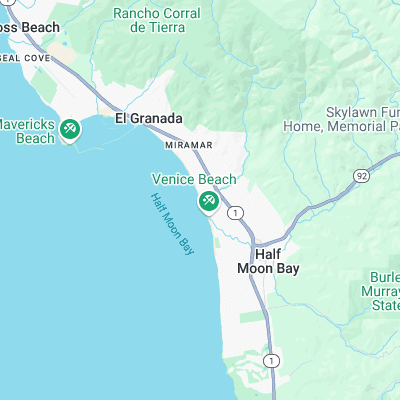 Half Moon Bay surf map