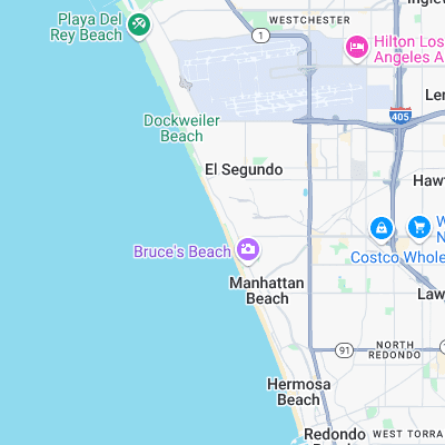 Hammerland surf map