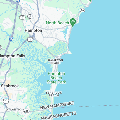 Hampton Beach surf map
