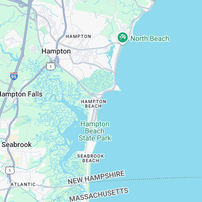 Hampton Beach surf map