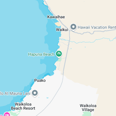 Hapuna surf map