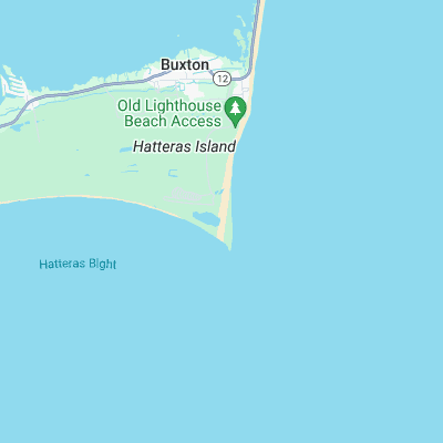 Cape Hatteras Lighthouse surf map
