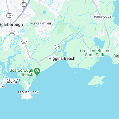 Higgins Beach surf map