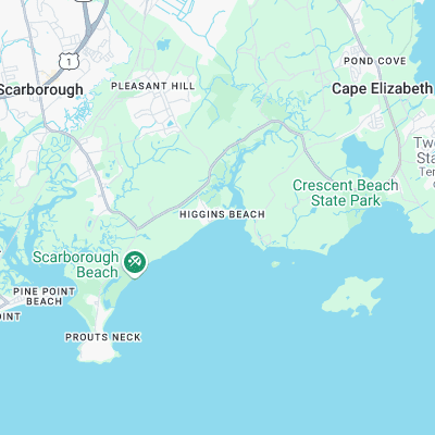 Higgins Beach surf map