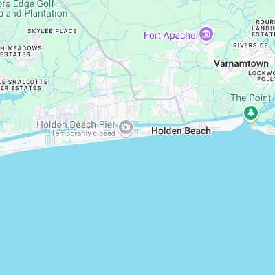 Holden Beach surf map