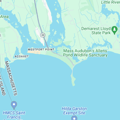 Horseneck Beach surf map