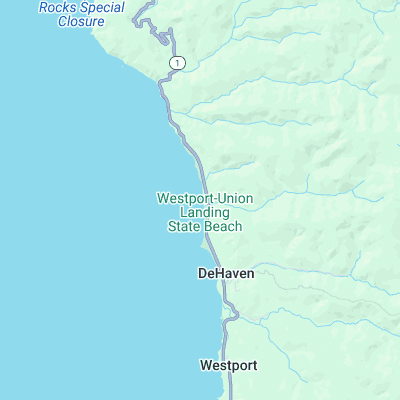 Howard Creek surf map