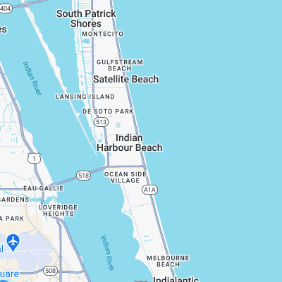 Indian Harbor Beach surf map