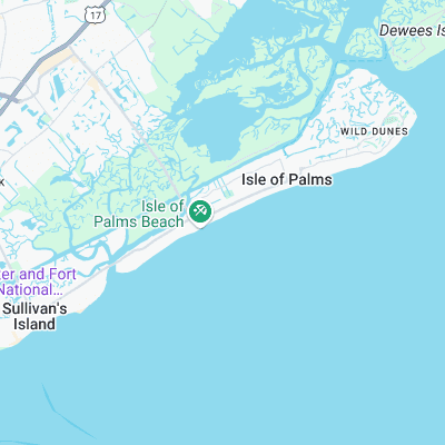 Isle of Palms Pier surf map