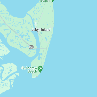 Jekyll Island surf map