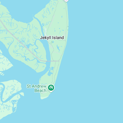 Jekyll Island surf map