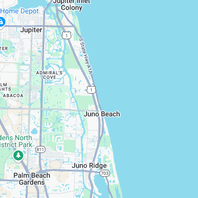 Juno Pier surf map