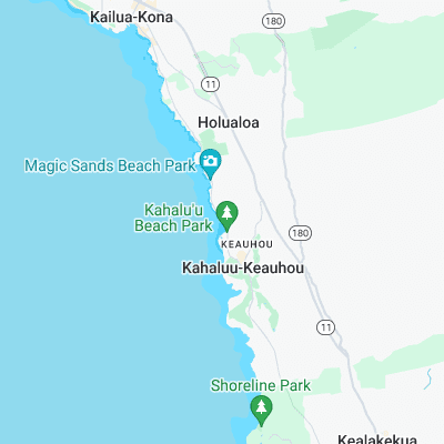 Kahalu'u surf map