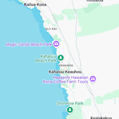 Kahalu'u surf map