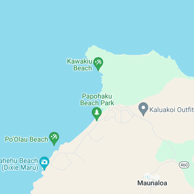 Kepuhi Beach - Molokai surf map