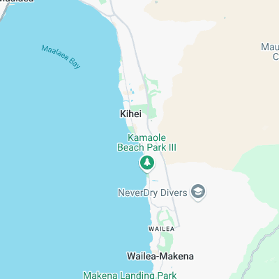 Kihei Cove surf map