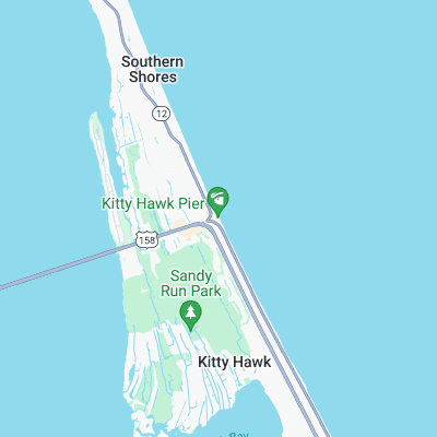 Kitty Hawk Pier surf map