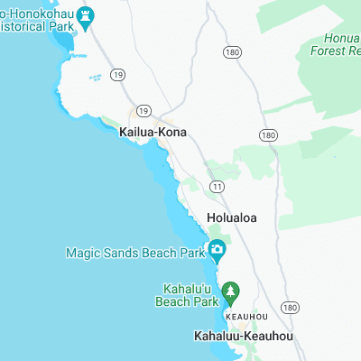 Kona Tiki surf map