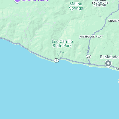 Leo Carillo surf map