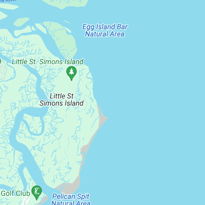 Little St Simons Island surf map