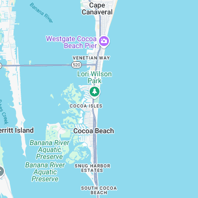 Lori Wilson Park surf map