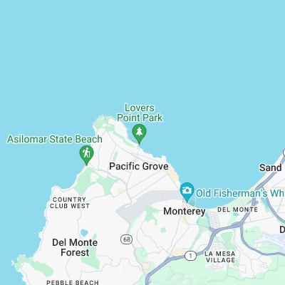 Lovers Point surf map