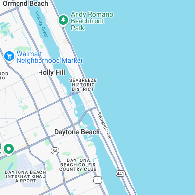 Main Street Pier surf map