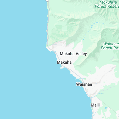 Makaha surf map