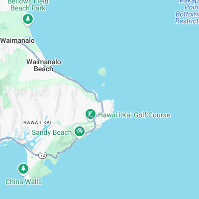 Makapuu Beach surf map