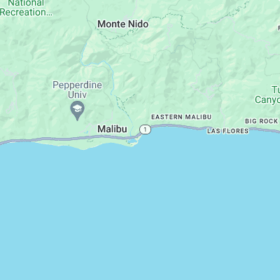 Malibu surf map