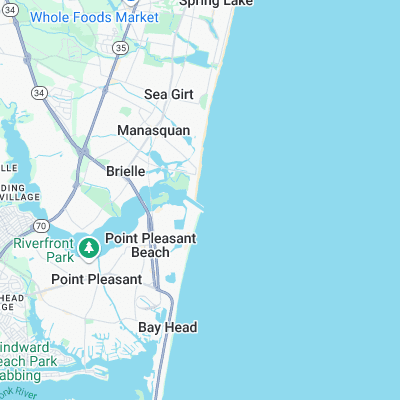 Manasquan Inlet surf map