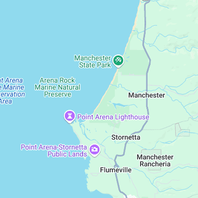 Manchester Beach surf map