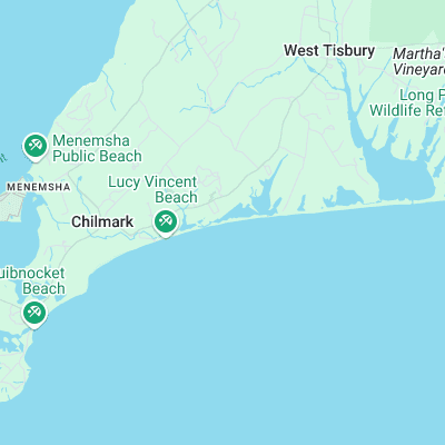 Martha's Vineyard surf map