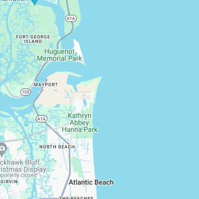 Mayport Poles surf map
