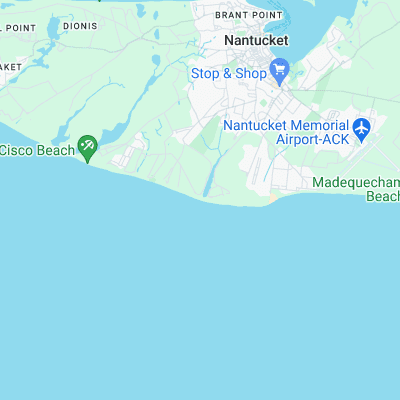 Miacomet Beach surf map