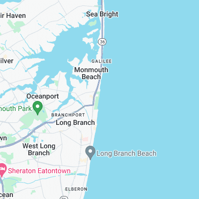 Monmouth Beach surf map
