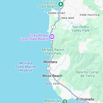 Montara surf map