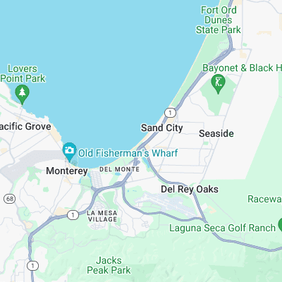 Monterey State Beach surf map