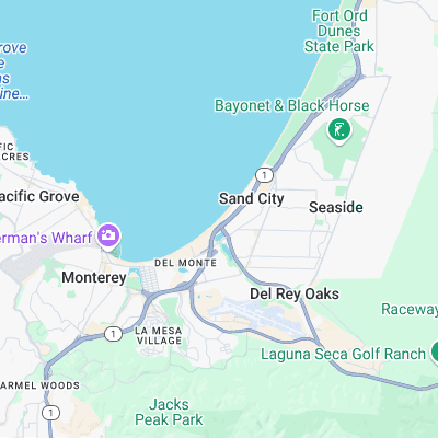 Monterey State Beach surf map