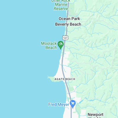 Moolack Beach surf map