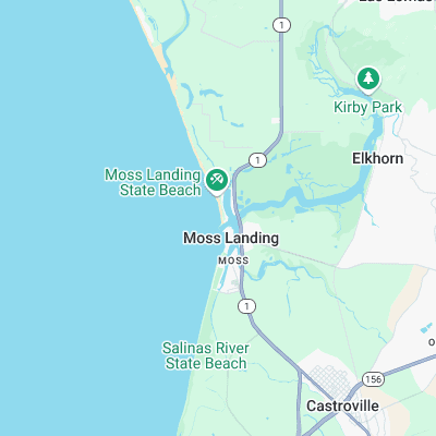 Moss Landing surf map