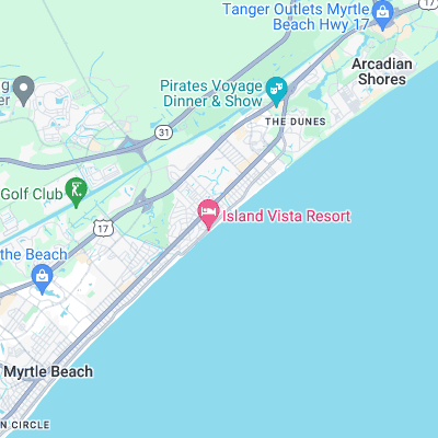 Myrtle Beach 64th Ave. surf map