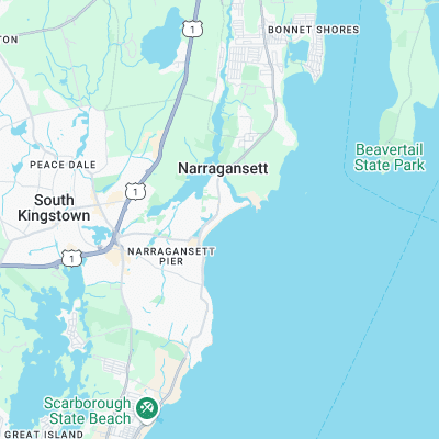 Naragansett surf map