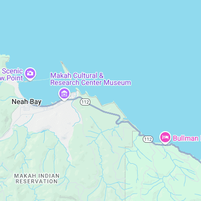 Neah Bay -3rd Beach surf map